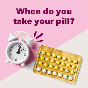 Tips to remember to take birth control with pill pack and alarm clock